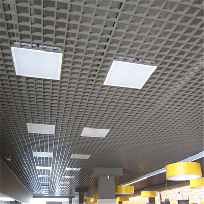 سقف فلزی آلومینیومی 100x100 پوشش PVDF سقف سلول باز آلومینیومی