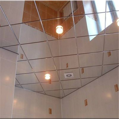 کاشی های سقفی 600x600 استیل ضد زنگ آینه طرح ساده در کاشی سقف آکوستیک
