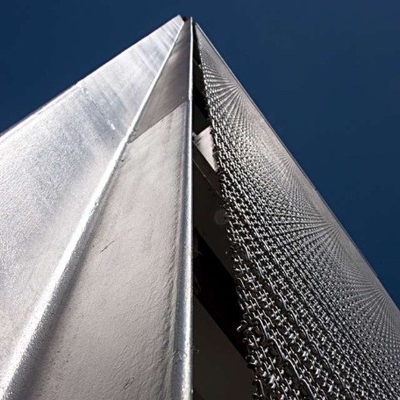 پانل مشبک فلزی منبسط شده کاهش نویز برای ساختمان های کارخانه