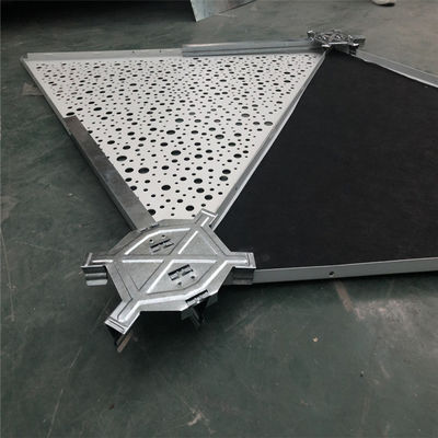 فروش داغ سقف فلزی آلومینیومی 1200X1200X1200، سقف پانل آلومینیومی مثلثی کلیپسی