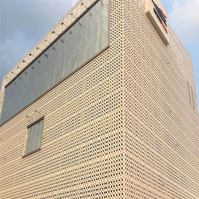 پانل های دیواری فلزی تزئینی خارجی سوراخ دار آلیاژ آلومینیوم 2-5 میلی متر