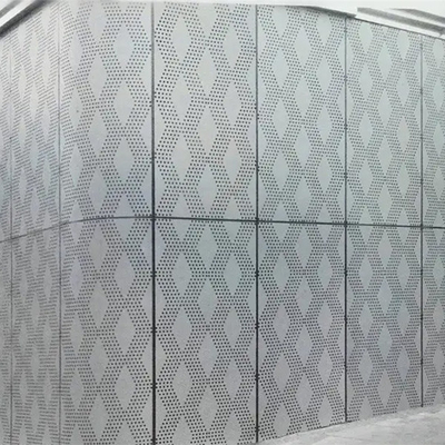 پانل های دیواری فلزی تزئینی خارجی سوراخ دار آلیاژ آلومینیوم 2-5 میلی متر