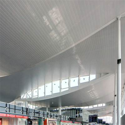 سطح پوشش سقف فلزی آلومینیومی با عرض 300 میلی متر C300 PVDF
