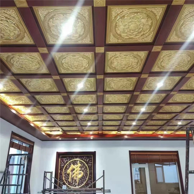 گیره 0.7 میلی متری در کاشی های سقف فلزی لوتوس از قبل برای هتل معبد نقاشی شده است