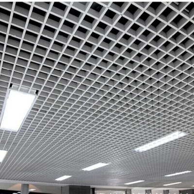 سقف فلزی آلومینیومی 100x100 پوشش PVDF سقف سلول باز آلومینیومی