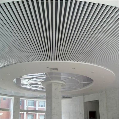 آلومینیوم U Baffle کاشی های سقف فلزی ساختمان تزئینی قابل تنظیم عرض 300 میلی متر