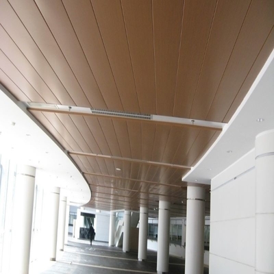 نوار S سقف فلزی آلومینیومی با عرض 600 میلی متر برای مرکز خرید