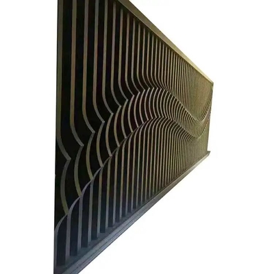 الگوی سفارشی پرده دیواری نمای ساختمان فلزی بافل آلومینیومی اکسترود شده