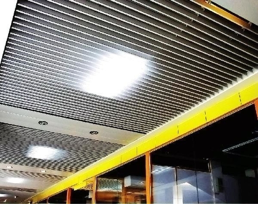 200x3000mm سقف فلزی آلومینیومی صفحه نمایش B ضخامت 0.5mm