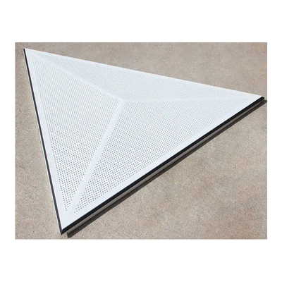 گیره سقف فلزی آلومینیومی 1200x1200x1200 میلی متر در سقف سه بعدی فلزی مثلثی