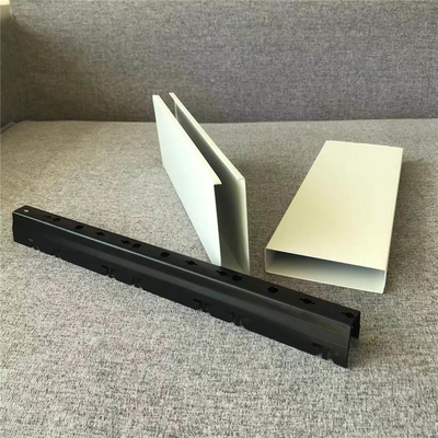 سیستم سقف آکوستیک U شکل سقف فلزی آلومینیومی 50x100mm