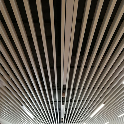سیستم سقف آکوستیک U شکل سقف فلزی آلومینیومی 50x100mm