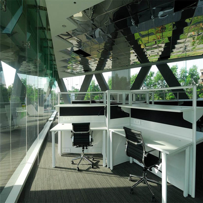 پنل سقفی از جنس استنلس استیل 600x1200mm گیره آینه مخفی 0.5mm در سقف