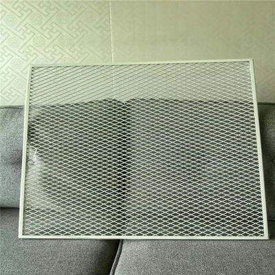 کتابخانه 600*600 پانل سقف آلومینیومی روی سیستم سقف مشبک منبسط شده
