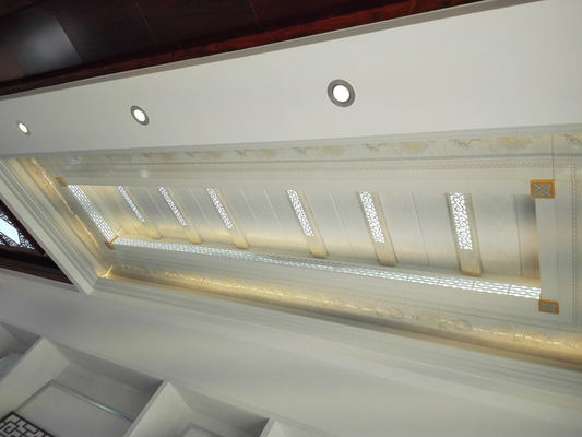 سقف نوار آلیاژ آلومینیوم H 500x30x3000 میلی متر برای مرکز خرید