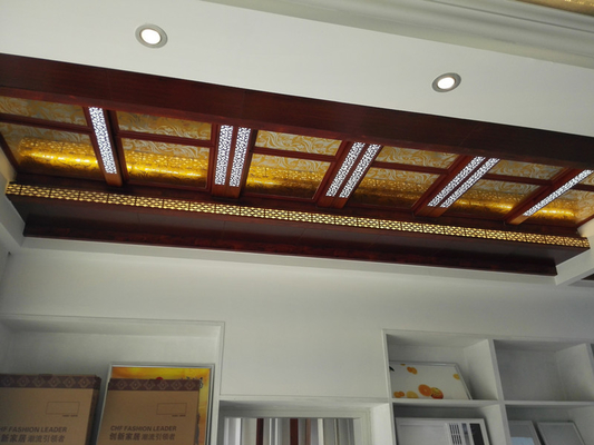 سقف نوار آلیاژ آلومینیوم H 500x30x3000 میلی متر برای مرکز خرید
