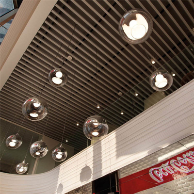 سقف فلزی آلومینیومی 30X150mm Metalworks Acoustic Box Baffle Ceiling