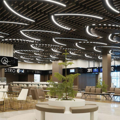 سقف فلزی آلومینیومی 30X150mm Metalworks Acoustic Box Baffle Ceiling