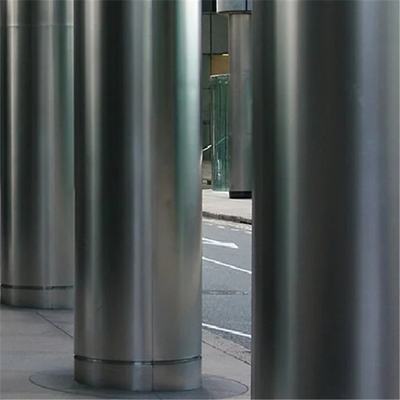 پانل روکش ستونی آلومینیومی خط موی رنگ مشکی