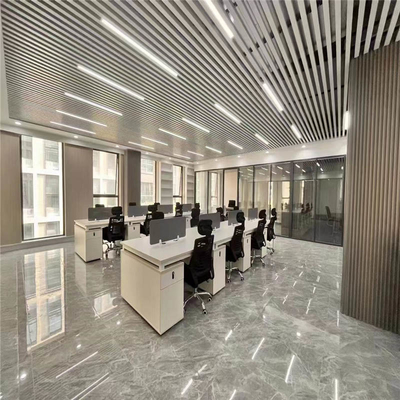 کاشی های سقفی بافل آلومینیومی لوله خطی تزئینی U شکل معلق