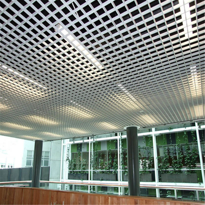 50x50 سقف سلول باز آلومینیوم سقف شبکه فلزی