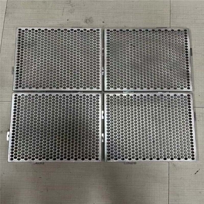 پانل آلومینیومی نمای فلزی سوراخ دار شش ضلعی 600x600mm برای روکش ساختمان