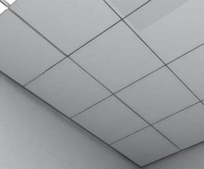 گیره آلومینیومی 600x600 میلی متر در سقف برای تزئین دیوار مرکز کنوانسیون
