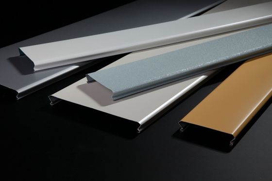 Aluminum Metal Ceiling C Shaped 100mm Width PE Painting