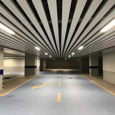 3000mm U Baffle سقف پانل آلومینیومی 0.5mm-1mm الگوی ساده