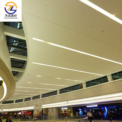 Offices Aluminum Wall Panels Interior Chemicals Resistance  Wall Panels Curved Aluminium Sheet