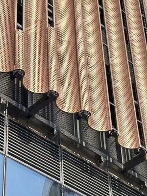 Concrete Cover Lightweight Aluminium Roof Tiles Seamless Metal Strip Ceiling