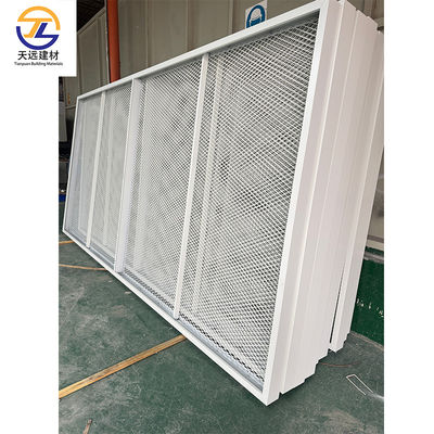 Ornament Solid Aluminum Curtain Wall Seamless Aluminium Ceiling Panel Anti Bacterial