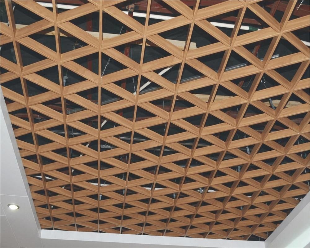 کاشی سقف فلزی رستوران 0.3mm-0.9mm سلول باز کاذب نسوز