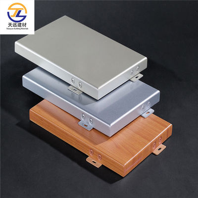 Pvdf پوشش کابینت آلومینیوم بیرونی فلزی دیوار پوشش 2.0mm 2.5mm 3.0mm